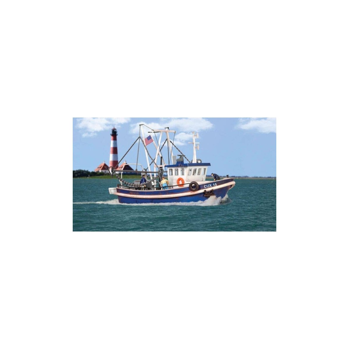 Modern Fishing Boat -- Kit, HO, Walthers SceneMaster 11016