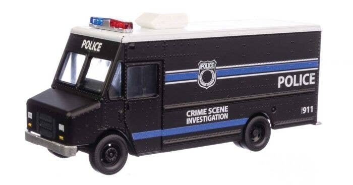 Morgan Olson(R) Route Star Van -- Police - Crime Scene Investigation, HO, Walthers SceneMaster 12105