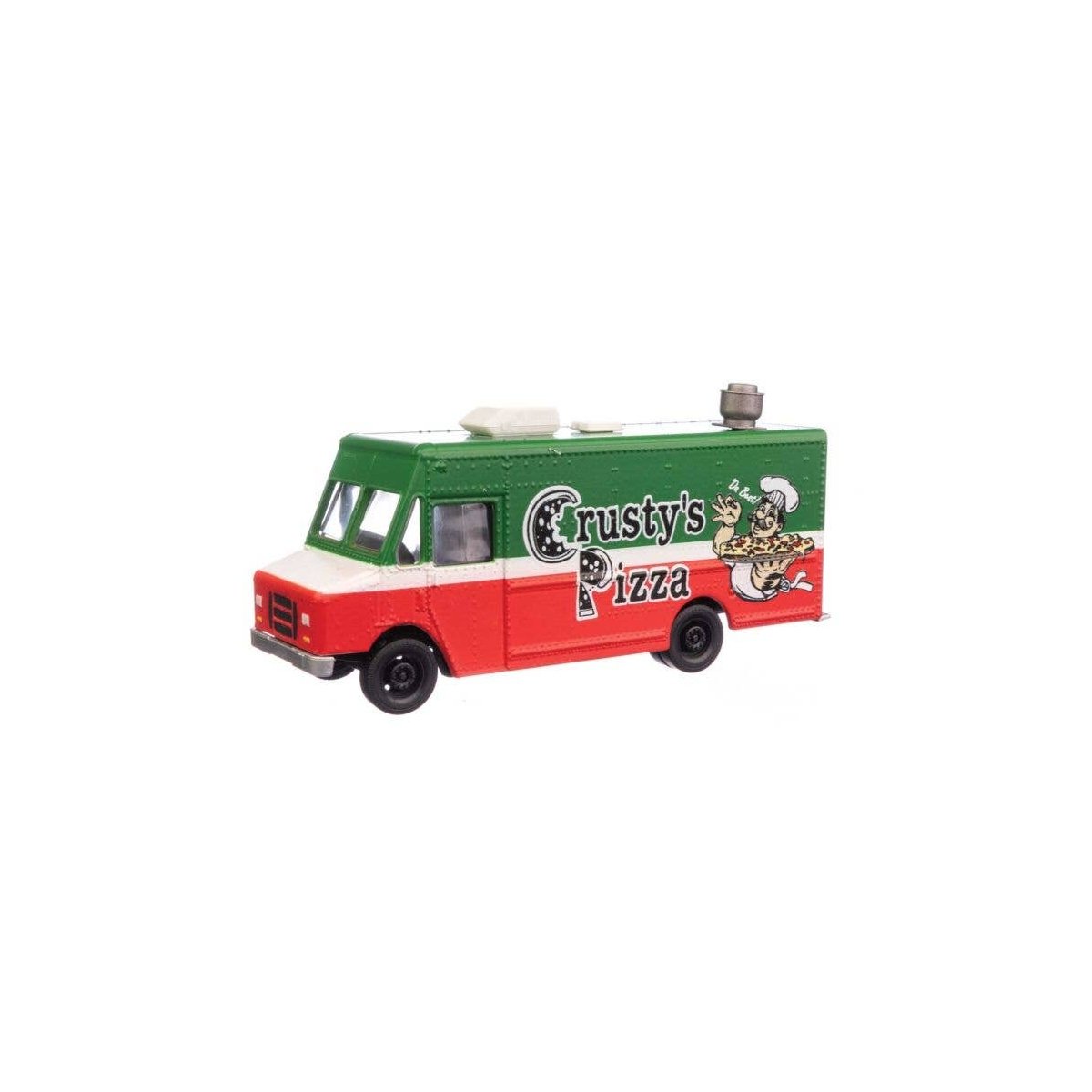Morgan Olson(R) Route Star Van -- Crusty′s Pizza Food Truck, HO, Walthers SceneMaster 12110