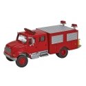 International(R) 4900 First Response Fire Truck - Assembled -- Red, HO, Walthers SceneMaster 11893
