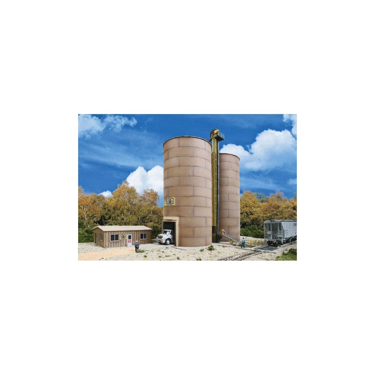 Rail-to-Road Aggregate Transfer -- Kit - 14-1/2 x 9-5/8 x 11′ 36.8 x 24.4 x 27.9cm, HO, Walthers Cornerstone 4036