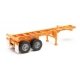 20′ Container Chassis (2-Pack) -- Orange, HO, Walthers SceneMaster 4502