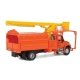 International(R) 4300 2-Axle Truck with Tree Trimmer Body - Assembled -- Orange Cab and Bod, HO, Walthers SceneMaster 11744