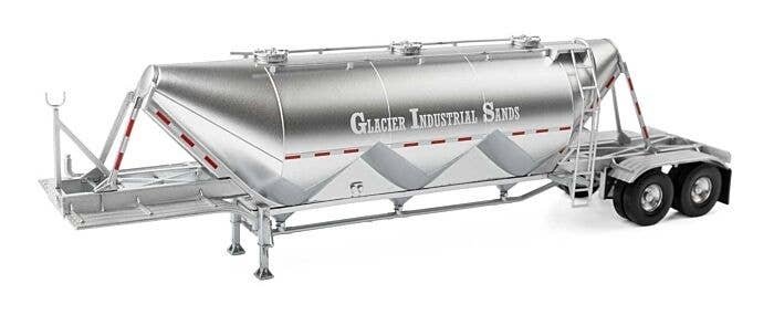 Dry Bulk Semi Trailer - Assembled - Transload Facility -- Glacier Sands, HO, Walthers SceneMaster 2626