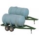 Liquid Fertilizer Trailers -- Kit pkg(4), HO, Walthers SceneMaster 4194