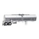 Chemical Tank Trailer - Assembled -- Painted, Unlettered, HO, Walthers SceneMaster 12352