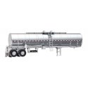 Chemical Tank Trailer - Assembled -- Painted, Unlettered, HO, Walthers SceneMaster 12352