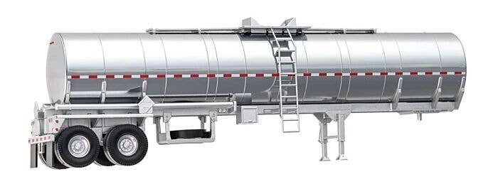 Chemical Tank Trailer - Assembled -- Painted, Unlettered, HO, Walthers SceneMaster 12352