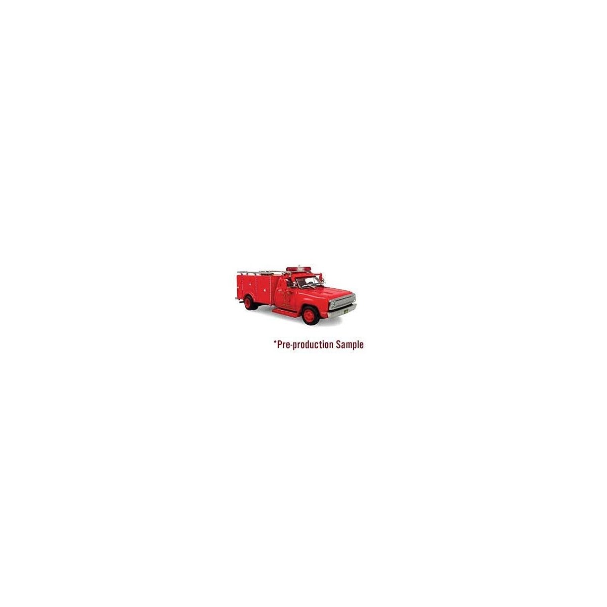1974 Dodge 300 Rescue Unit Truck - Assembled -- Los Angeles County Fire Department Squad 51 (re, HO, Iconic Replicas 870537
