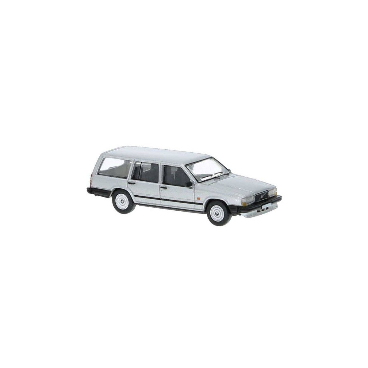 1984 Volvo 740 Station Wagon - Assembled -- Silver, HO, Brekina Automodelle PCX870664