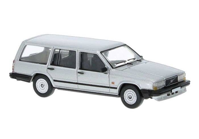 1984 Volvo 740 Station Wagon - Assembled -- Silver, HO, Brekina Automodelle PCX870664