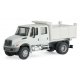 International(R) 4300 Crew Cab Dump Truck - Assembled -- White w/Railroad Maintenance-of-Way Logo Decals, HO, Walthers SceneMast