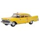 1959 Plymouth Belvedere Sedan - Assembled -- Tanner Yellow Cab Co. Southern California (yello, HO, Oxford Diecast 87PS59002