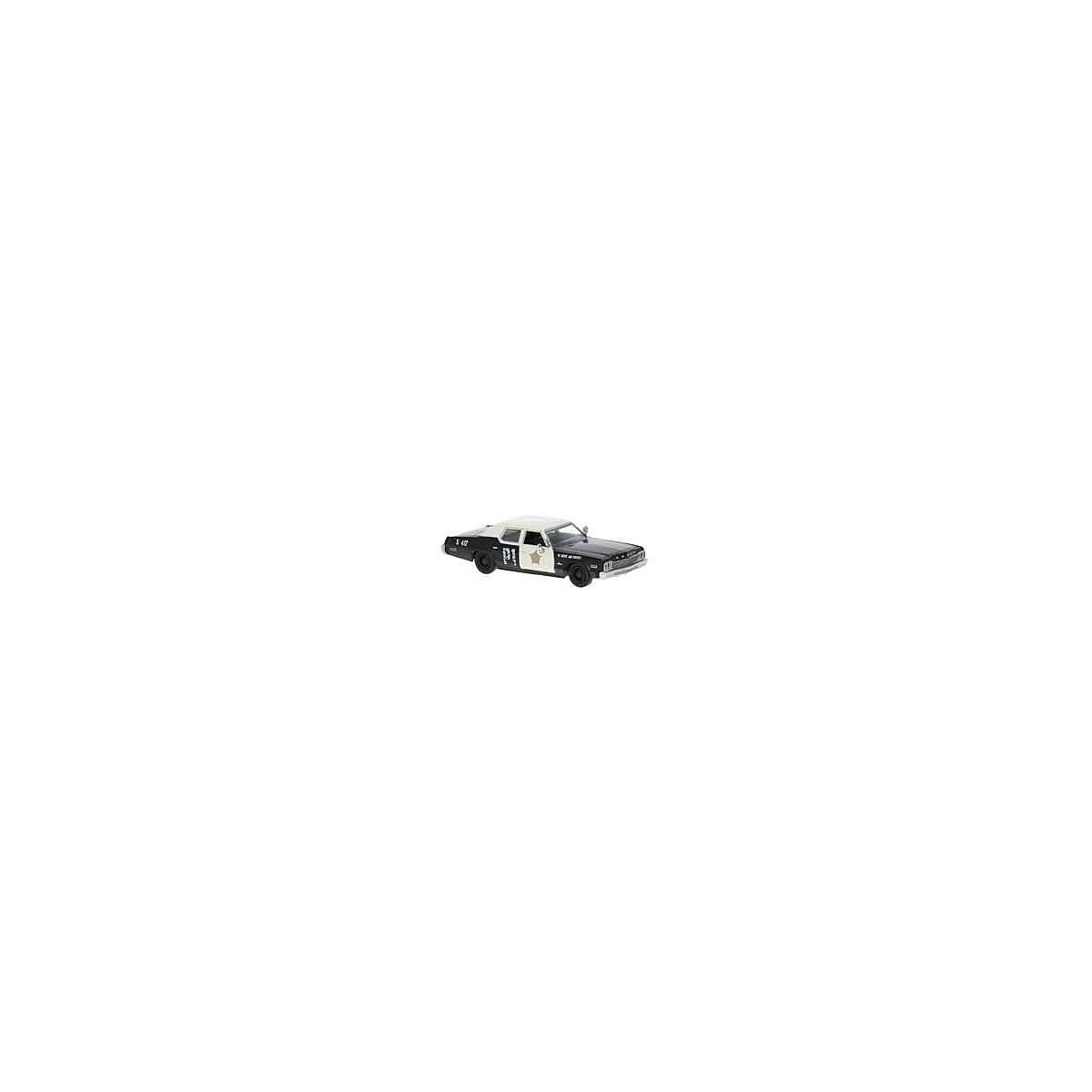 Dodge Monaco - Assembled -- Police 5412 P1 (black, white, gold), HO, Brekina Automodelle 18150