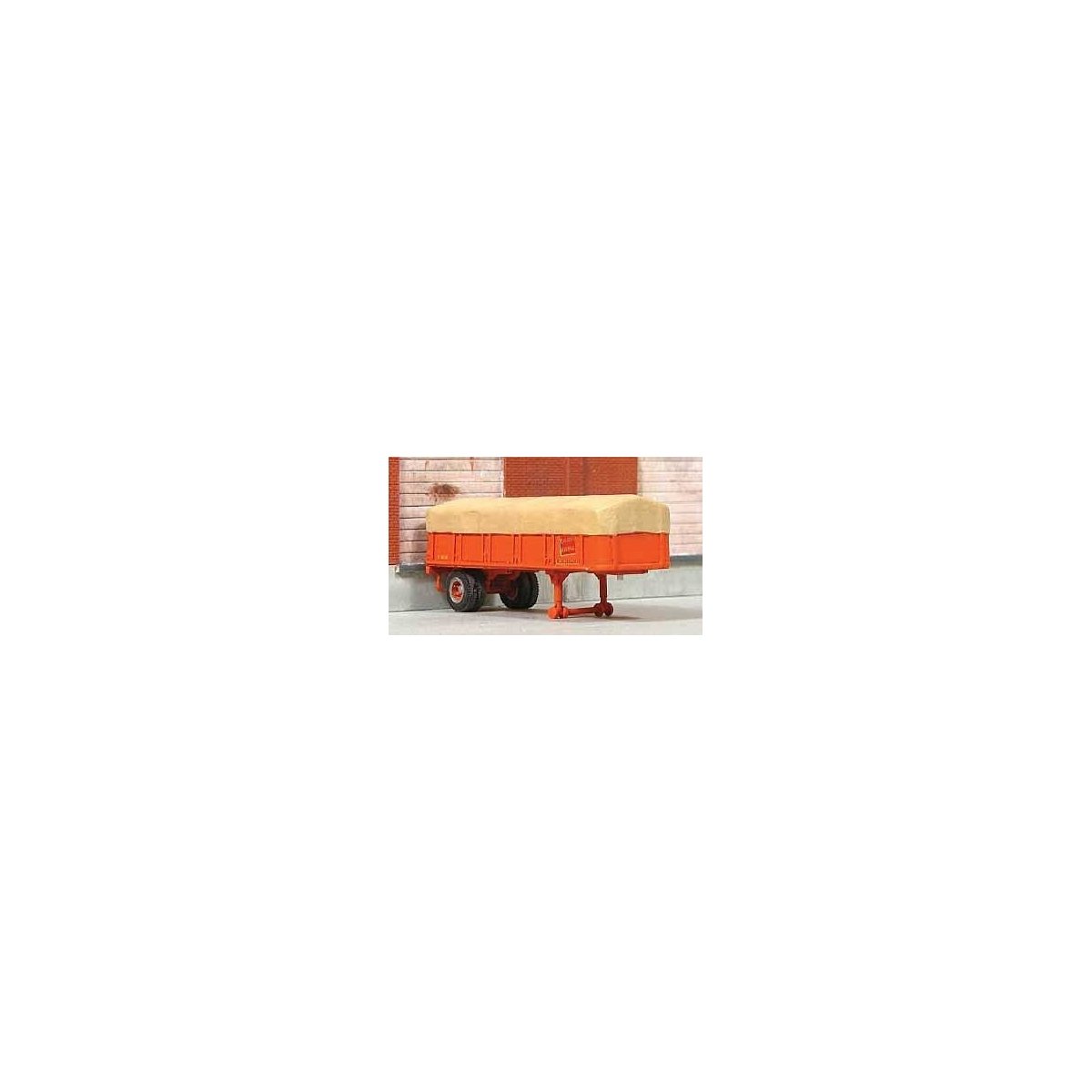 1952 Canvas Top 20′ Piggyback Trailer - Resin Kit -- Unpainted - Includes Canadian National D, HO, Sylvan Scale Models T034
