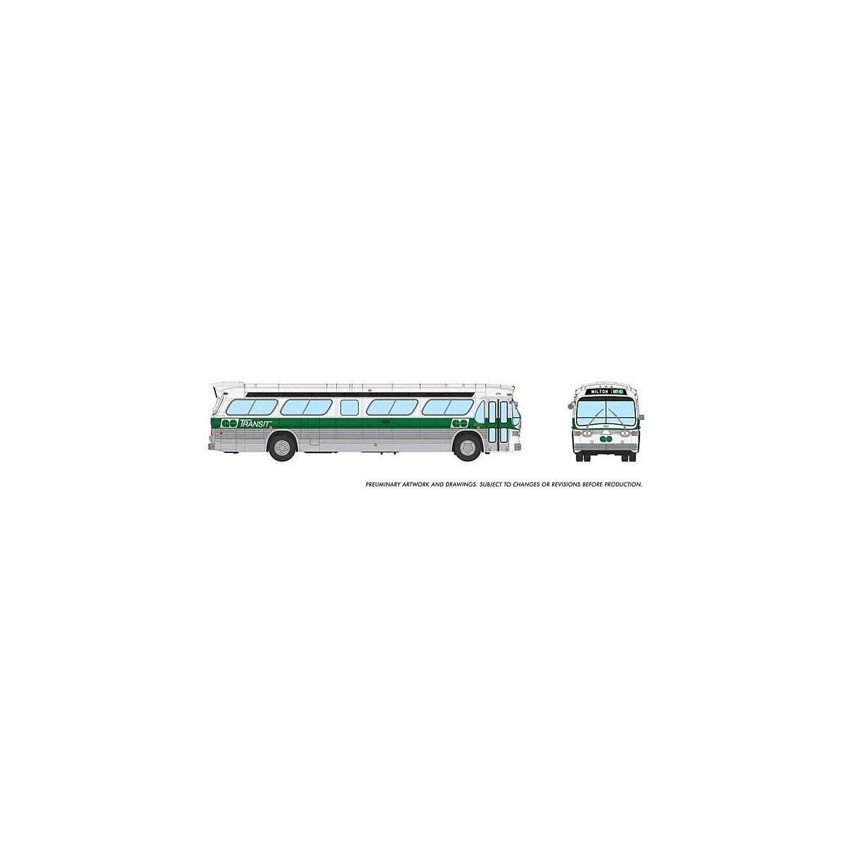 Mid-1960s - 1980s Suburban New Look Bus - Lighted - Assembled -- GO Transit 1000 (As-Delivere, HO, Rapido Trains Inc 753106