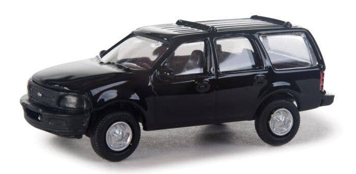 Ford(R) Expedition Special Service Vehicle (SSV) -- Unmarked Unit (black, no lights), HO, Walthers SceneMaster 12042