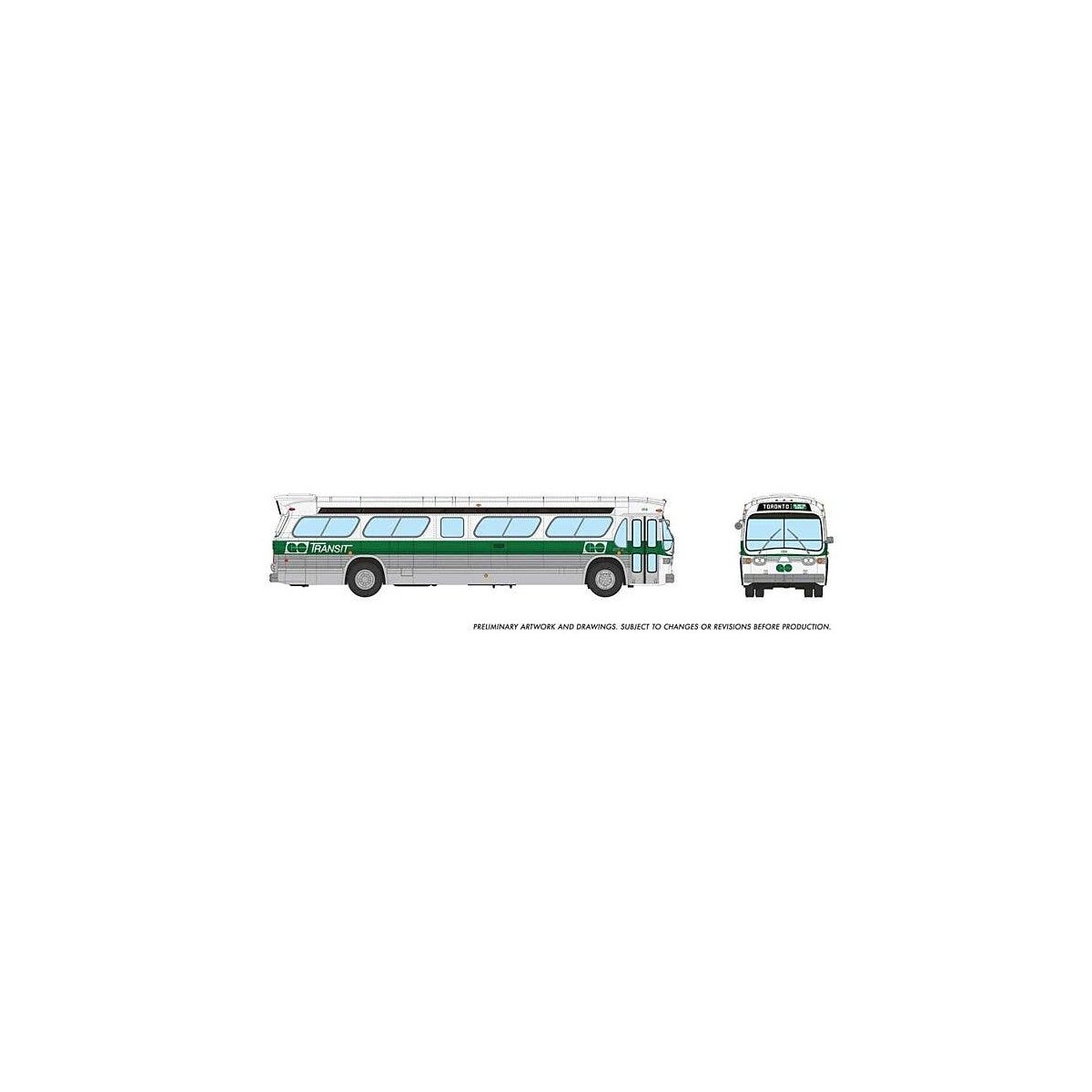 Mid-1960s - 1980s Suburban New Look Bus - Lighted - Assembled -- GO Transit 1014 (As-Delivere, HO, Rapido Trains Inc 753108