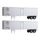 Flexi-Van 40′ Trailer 2-Pack - Assembled -- Pennsylvania Railroad (Truc-Train side doors), HO, Walthers SceneMaster 2609
