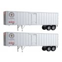 Flexi-Van 40′ Trailer 2-Pack - Assembled -- Pennsylvania Railroad (Truc-Train side doors), HO, Walthers SceneMaster 2609