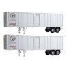 Flexi-Van 40′ Trailer 2-Pack - Assembled -- Pennsylvania Railroad (Truc-Train side doors), HO, Walthers SceneMaster 2609