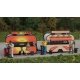 BBQ and Taco Food Trailers -- Kit, HO, Walthers SceneMaster 2904