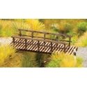 Foot Bridge -- Kit - 2-3/8 x 7/8 x 1/2′ 6 x 2.2 x 1.3cm, HO, Walthers SceneMaster 4128