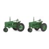Farm Tractor 2-Pack - Assembled -- Green, HO, Walthers SceneMaster 4161