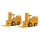Forklift 2-Pack - Assembled -- Yellow, HO, Walthers SceneMaster 4164