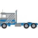 1970s Kenworth K100 Salem Tractor w/VIT Flat-Top Sleeper Cab - Assembled -- Gray, Blue, N, Trainworx Inc 41057