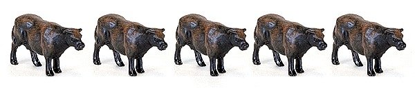 Beef Cattle pkg(16), HO, Walthers SceneMaster 6050