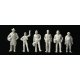 Standing and Walking Figures -- Unpainted pkg(72), HO, Walthers SceneMaster 6053