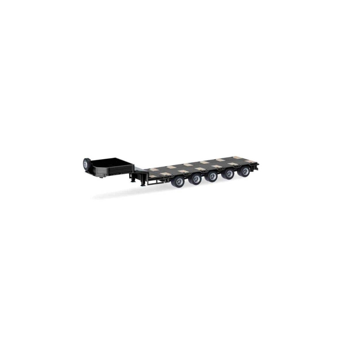 Goldhofer Drop Deck 5-Axle Trailer - Assembled -- Various Standard Colors, HO, Herpa Models 76388