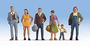 Pedestrians pkg(6) -- Set 2, HO, Walthers SceneMaster 6056