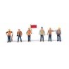 Railroad Track Workers pkg(6) -- Set 2, HO, Walthers SceneMaster 6067