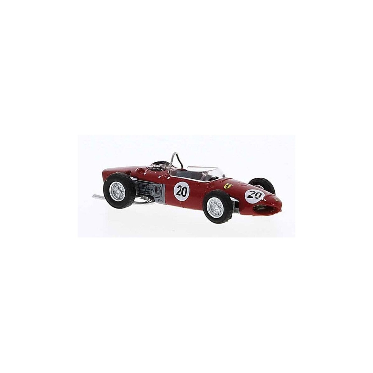 1961 Ferrari F 156 - Assembled -- Graf Berghe von Trips 20 Reims (red, white, German Letteri, HO, Brekina Automodelle 22994