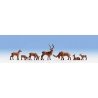 Wild Deer pkg(8), HO, Walthers SceneMaster 6076