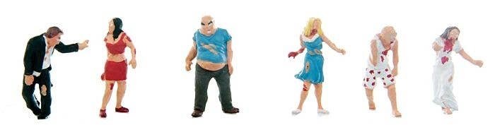 Zombies pkg(6), HO, Walthers SceneMaster 6080