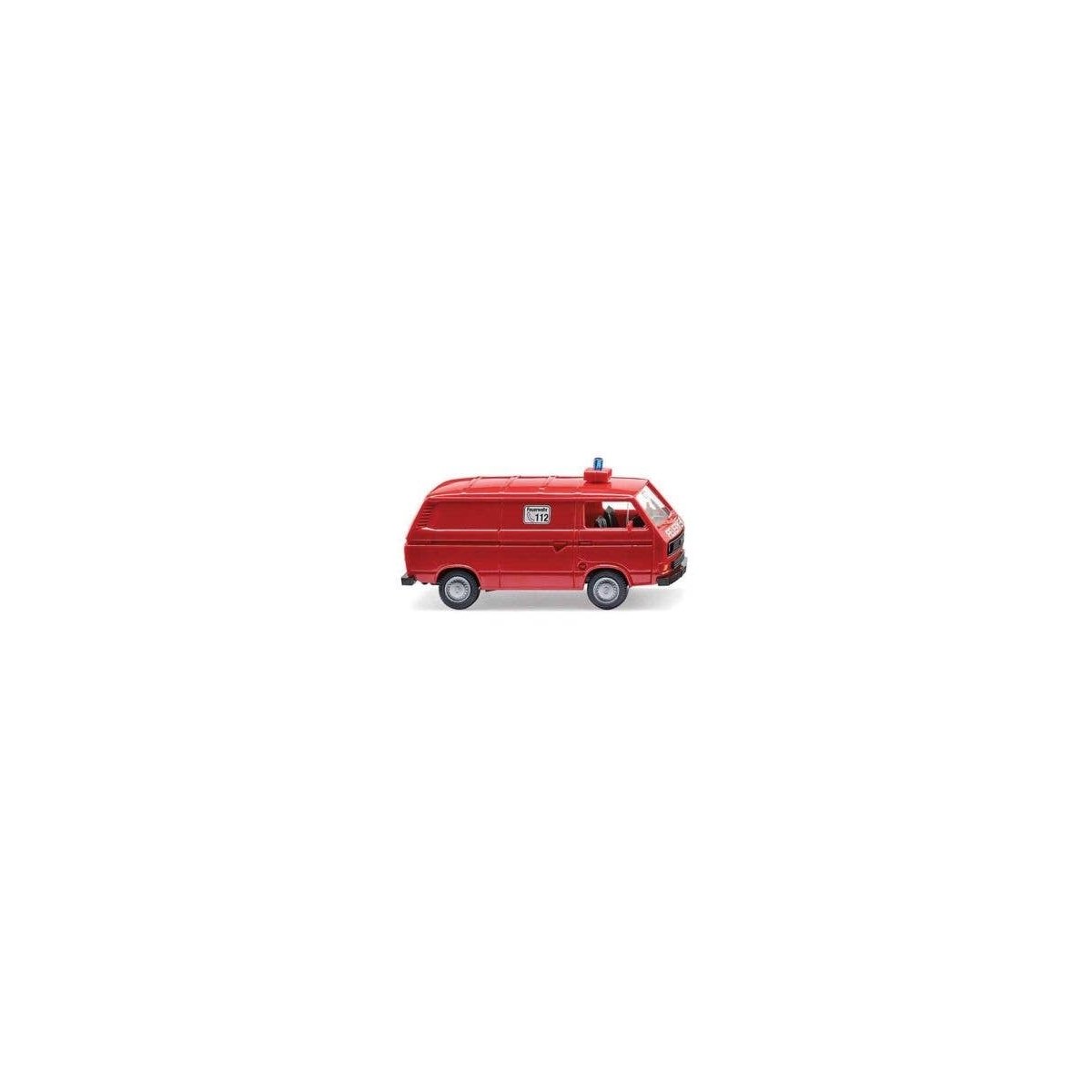 1981-1992 Volkswagen Cargo Van - Assembled -- Fire Department (red, German Lettering), HO, Wiking 60133