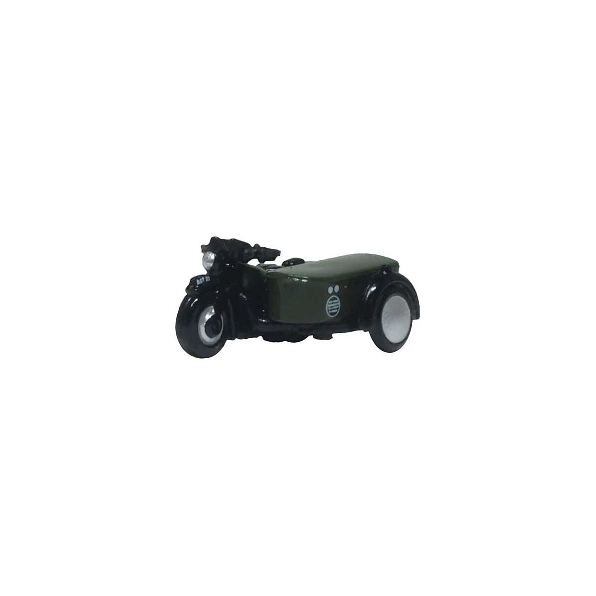 BSA Motorcycle with Sidecar - Assembled -- Post Office Telephones (green), N, Oxford Diecast NBSA004