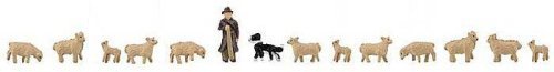 Shepherd, Dog and 12 Sheep, N, Faller Gmbh 155901