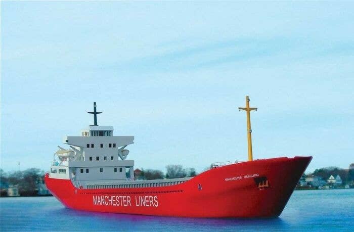 Modern Container Ship - Resin Kit -- Scale Length: 280′ 85.3m, HO, Sylvan Scale Models HO1123