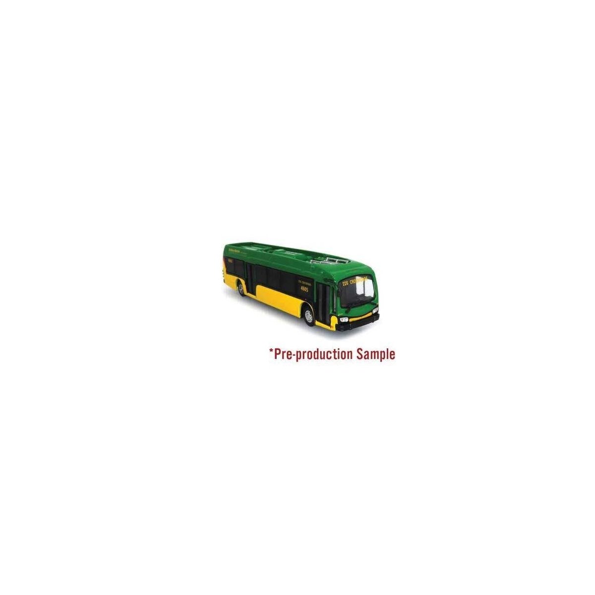 2020 Proterra Catalyst Electric Bus - Assembled -- Seattle, King County (green, yellow), HO, Iconic Replicas 870245