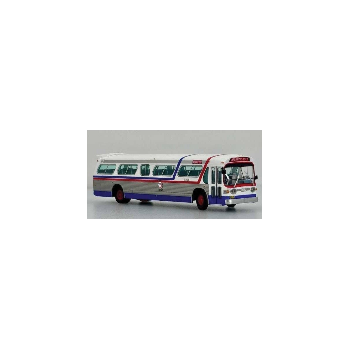 GM SDH-5307 New Look Suburban Bus - Lighted - Assembled -- Los Angeles Rapid Transit District 3, HO, Iconic Replicas 753167
