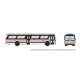 1959-1986 GM New Look/Fishbowl Bus - Deluxe Lighted - Assembled -- Los Angeles SCRTD 1047 (wh, HO, Rapido Trains Inc 753141