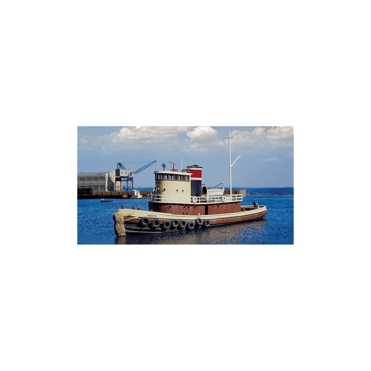 Railroad Tugboat -- Kit - 13 x 3-1/2 x 3-7/8′ 32 x 8.7 x 9.6cm, HO, Walthers Cornerstone 3153