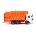 1967-1972 MAN Econic Garbage Truck - Assembled -- Orange, White, HO, Wiking 63805
