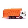 1967-1972 MAN Econic Garbage Truck - Assembled -- Orange, White, HO, Wiking 63805