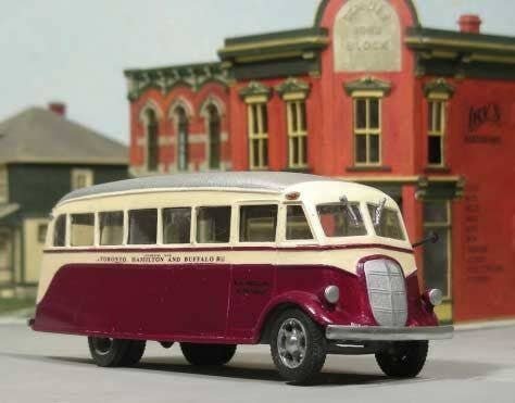 1937 Studebaker Highway Bus - Resin Kit -- Unpainted Model Kit with Toronto, Hamilton & Buffa, HO, Sylvan Scale Models SE11