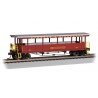 Open-Sided Excursion Car with Seats - Ready-to-Run - Silver Series(R) -- Durango & Silverton 410 (red), HO, Bachmann Industries 